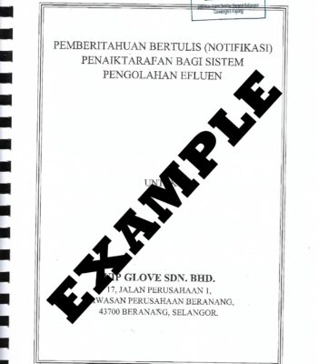 Example of IETS Notification Example of IETS Notification